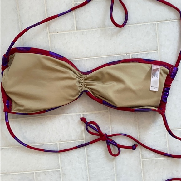 NWOT VICTORIAS SECRET PURPLE POLKA DOT BIKINI - Picture 3 of 7